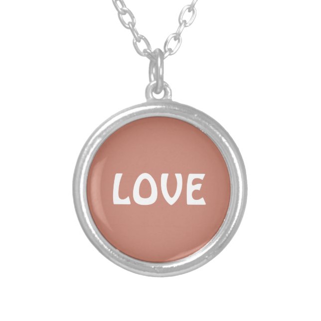 LOVE NECKLACE FOR GIFT WOMEN , GIRLFRIEND (Front)