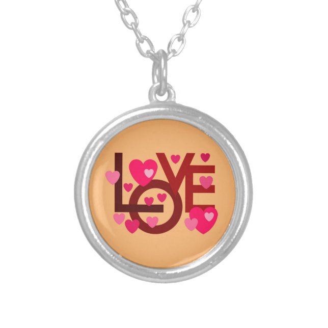 LOVE NECKLACE FOR GIFT WOMEN , GIRLFRIEND (Front)