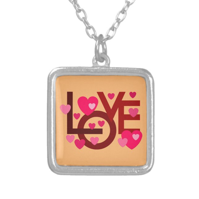 LOVE NECKLACE FOR GIFT WOMEN , GIRLFRIEND (Front)