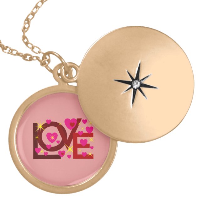 LOVE NECKLACE FOR GIFT WOMEN , GIRLFRIEND (Front)