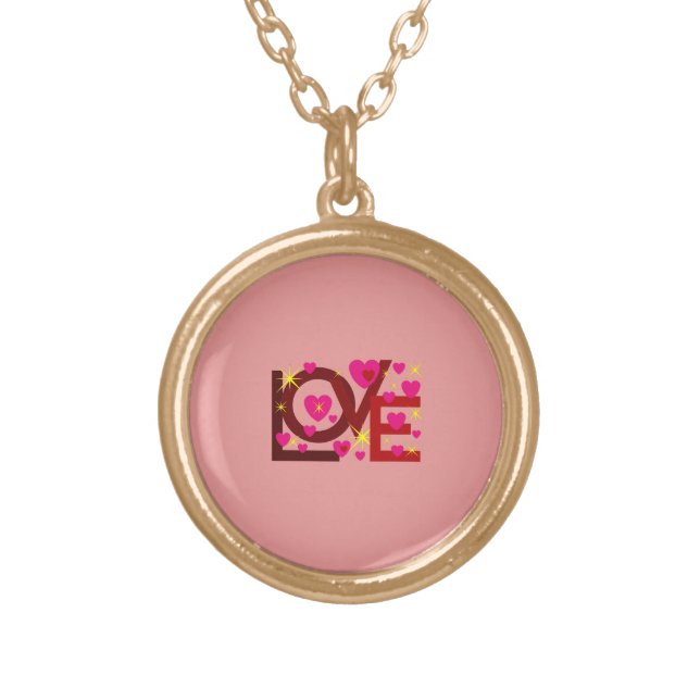 LOVE NECKLACE FOR GIFT WOMEN , GIRLFRIEND (Front)
