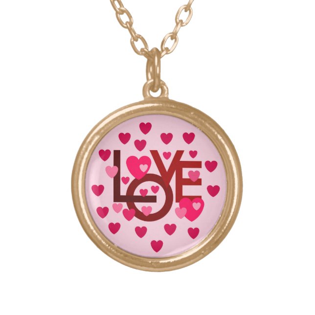 LOVE NECKLACE FOR GIFT WOMEN , GIRLFRIEND (Front)