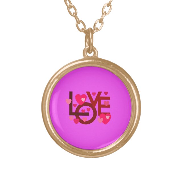 LOVE NECKLACE FOR GIFT WOMEN , GIRLFRIEND (Front)