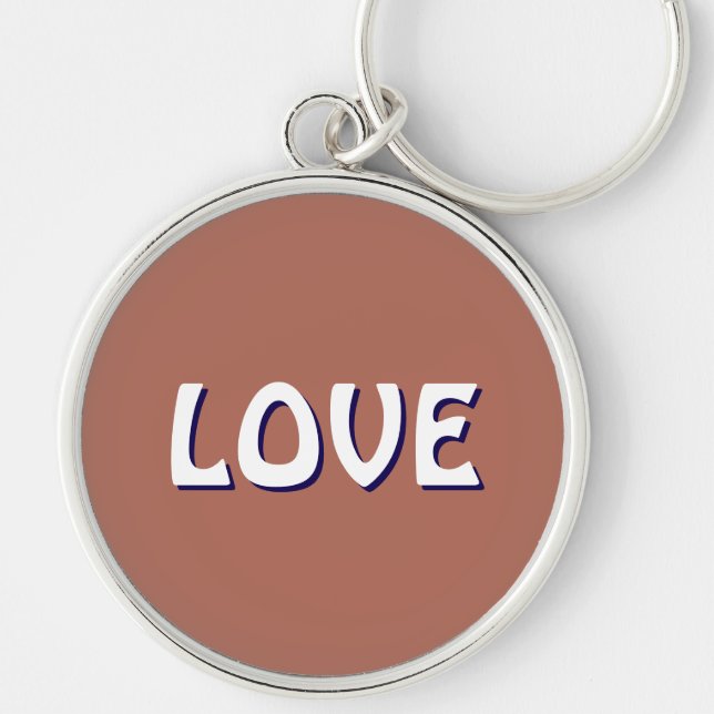 LOVE NECKLACE FOR GIFT WOMEN , GIRLFRIEND MOM KEYCHAIN (Front)