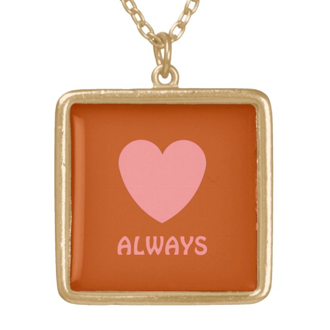 LOVE NECKLACE FOR GIFT WOMEN ,GIRLFRIEND VALENTINE (Front)