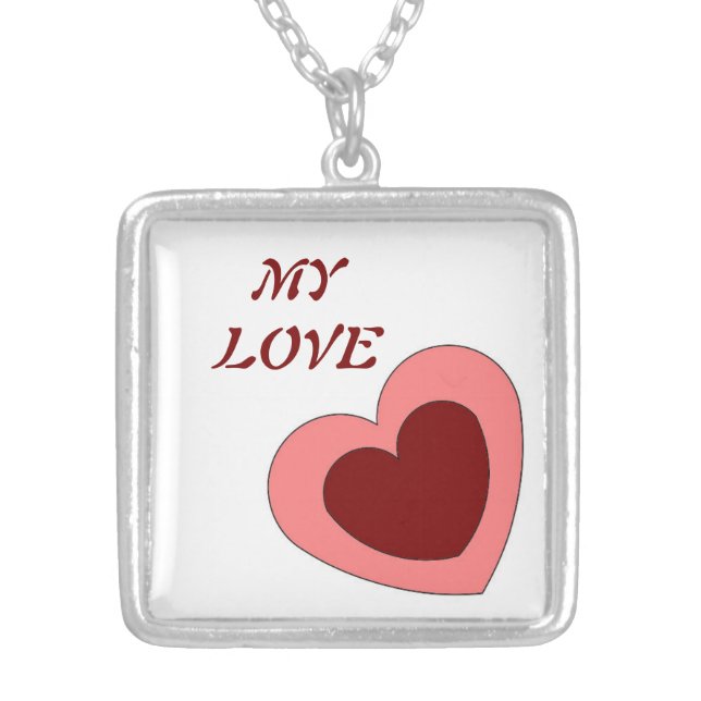 LOVE NECKLACE FOR GIFT WOMEN ,GIRLFRIEND VALENTINE (Front)