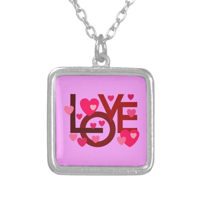 LOVE NECKLACE FOR GIFT WOMEN ,GIRLFRIEND VALENTINE (Front)