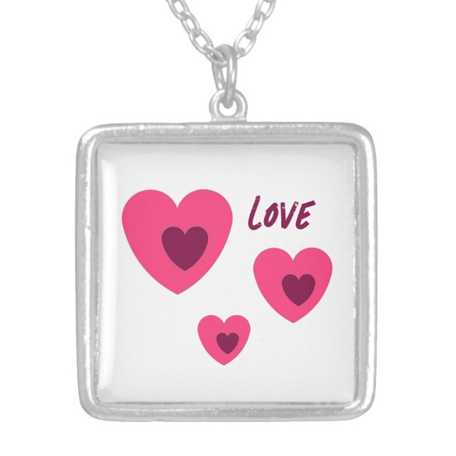 LOVE NECKLACE FOR GIFT WOMEN ,GIRLFRIEND VALENTINE (Front)