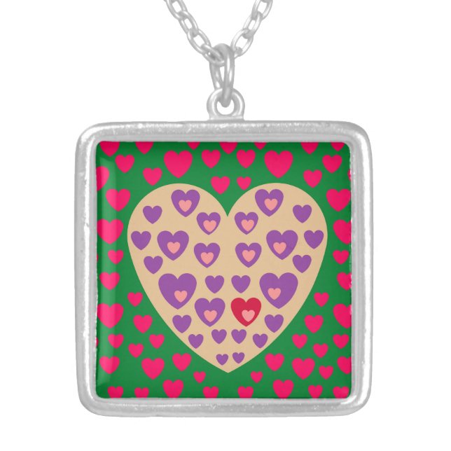 LOVE NECKLACE FOR GIFT WOMEN ,GIRLFRIEND VALENTINE (Front)