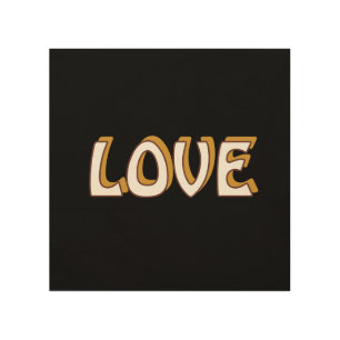 LOVE NECKLACE FOR GIFT WOMEN , GIRLFRIEND WOOD WALL ART