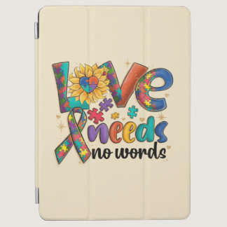 Love Needs No Words Autism iPad Air Cover