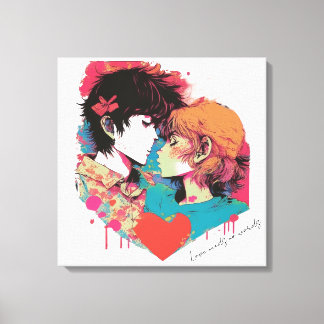 Love needs no words canvas print