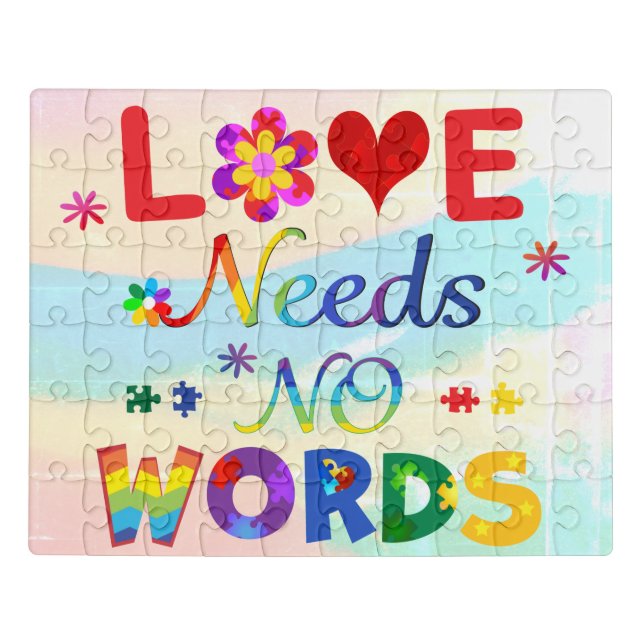 Love Needs No Words Jigsaw Puzzle (Puzzle Horizontal)