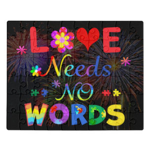 Love Needs No Words Jigsaw Puzzle