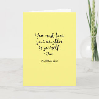 Love Neighbor Blank Greeting Card