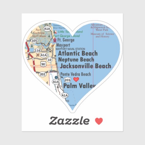 Love Neptune Beach FL Sticker