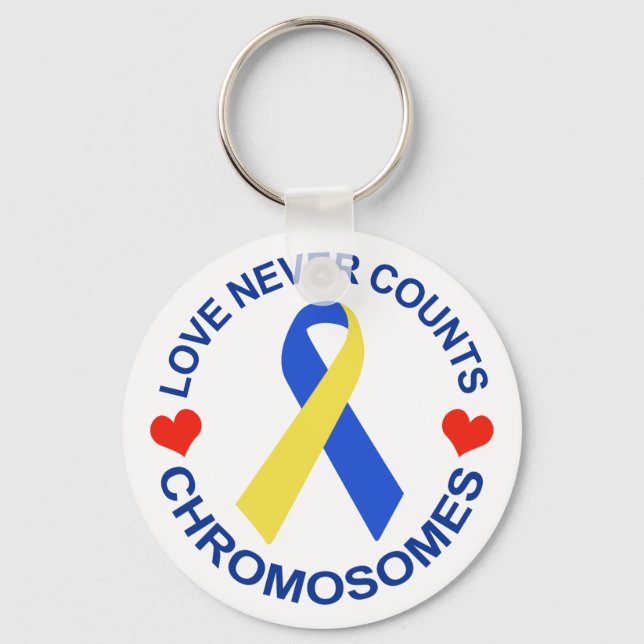 Love Never Counts Keychain (Front)