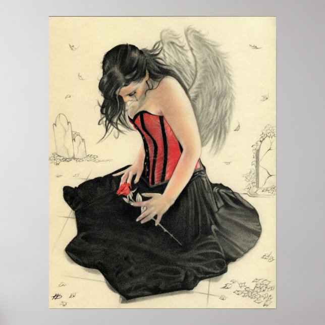 Love never dies mourning Angel Poster (Front)