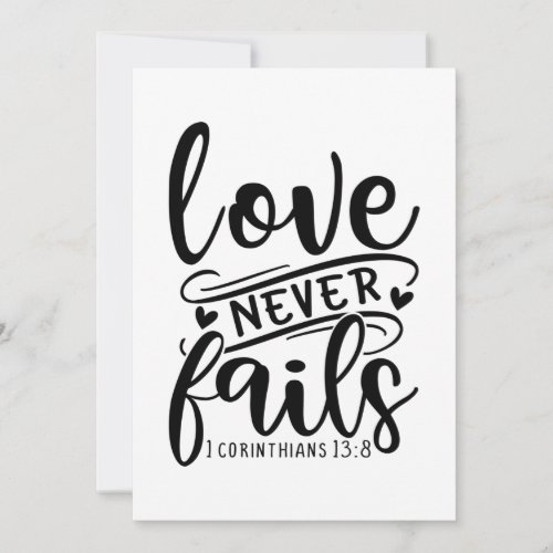 Love Never Fails 1 Corinthians 13 8_01 Save The Date