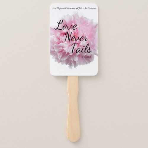 Love Never Fails 2019 JW REGIONAL CONVENTION Hand Fan