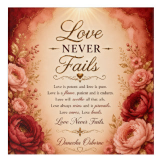 Love Never Fails Acrylic Print