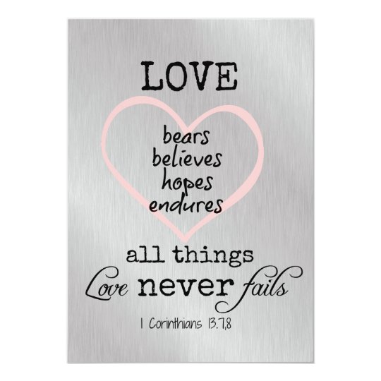 love never fails bible