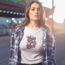 Love Never Fails Christian valentine hearts