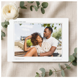 Love Never Fails Couple Photo Plaque