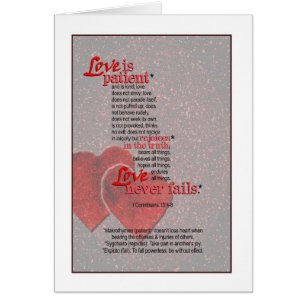Love Never Fails - I Corinthians 13 Cards