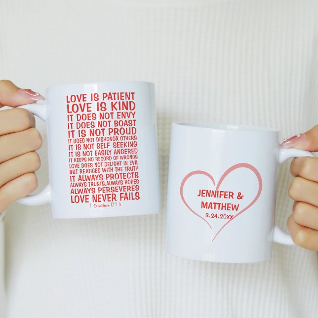 Love Never Fails Personalized Coffee Mug (Creator Uploaded)