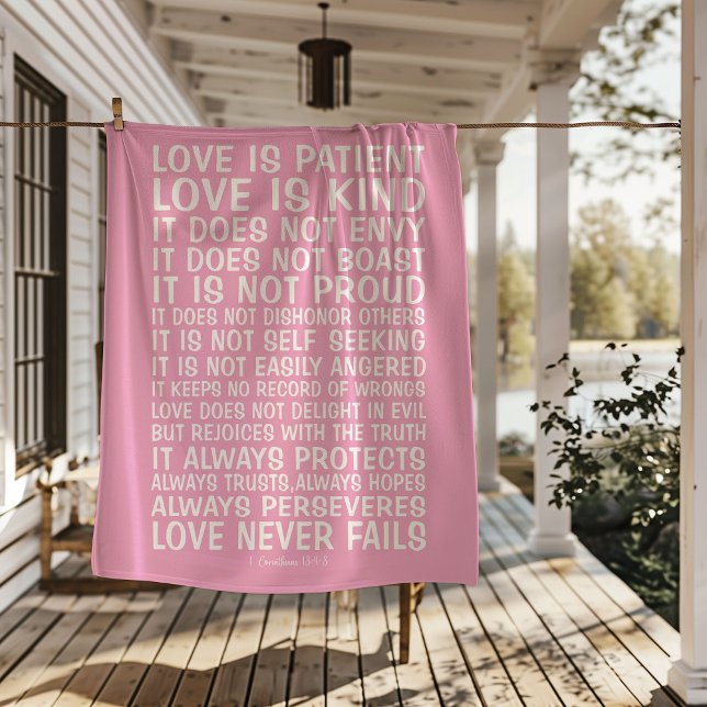 Love Never Fails Sherpa Blanket (Creator Uploaded)