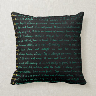 Love Never Fails Summer Yellow Throw Pillow