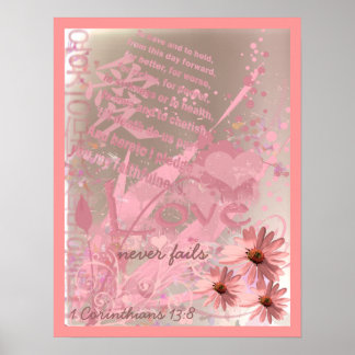 Love Never Fails With Wedding Vows Poster