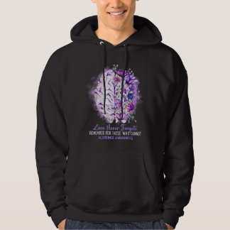 Love Never Forgets Alzheimer's Awareness Brain Dis Hoodie