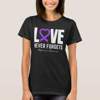 Love Never Forgets Dementia Alzheimer’s Awareness T-Shirt