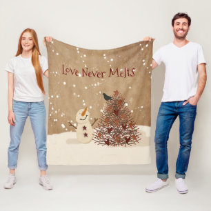 Love Never Melts Fleece Blanket