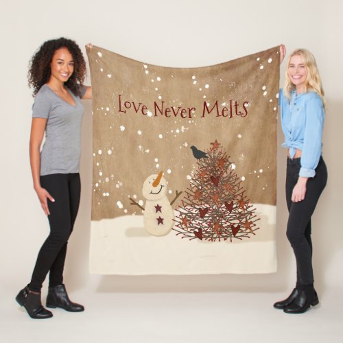 Love Never Melts Fleece Blanket