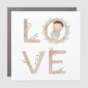 Love    New Baby Car Magnet