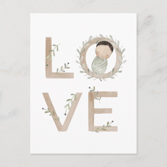 Love |  New Baby Postcard (Front)
