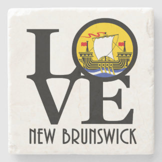 LOVE New Brunswick Canada Stone Coaster