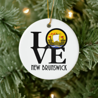 LOVE New Brunswick Ceramic Ornament