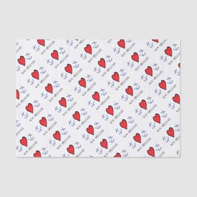 love new orleans tissue paper (Front)