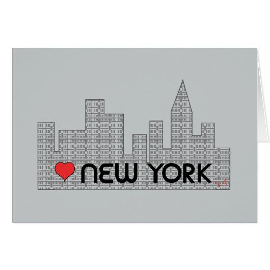 Love NEW YORK Cards (Front Horizontal)