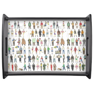 Love New York City Illustrated New Yorker NYC Tray