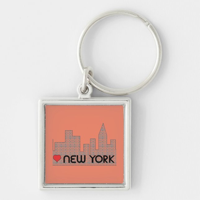 Love NEW YORK Keychain (Front)