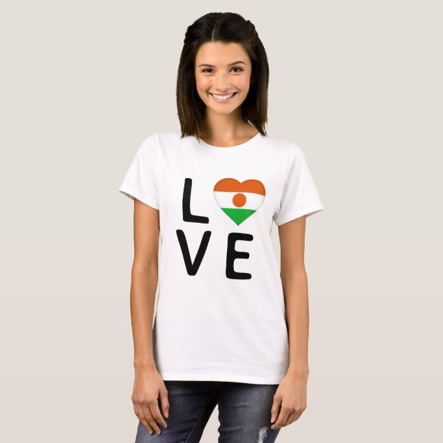 Love - Niger Flag T-Shirt (Front Full)
