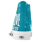 + "Love No. 1" Distressed HT Printed Shoes (Left Shoe Back)