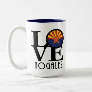 LOVE Nogales Arizona 15oz Two-Tone Coffee Mug