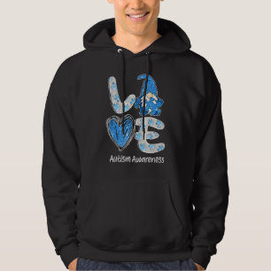 Love Nordic Gnome Puzzle Cute Autism Awareness Mon Hoodie