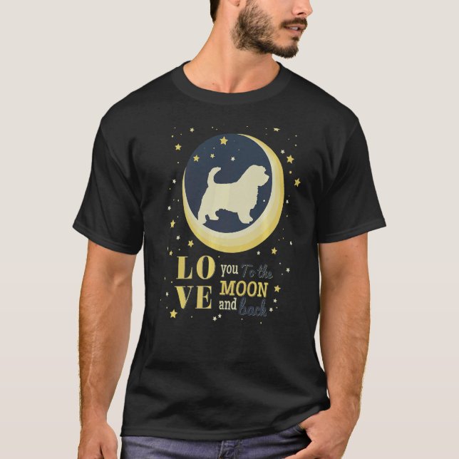 Love Norfolk Terrier Dog To The Moon T-Shirt (Front)